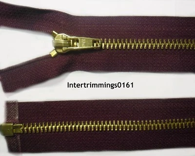 IBEX ZIP WINE, 16"/41CM, BRASS TEETH, OPEN END, HEAVY DUTY, NO.5, FREE P&P
