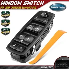 Front Left Master Main Power Window Switch for Jeep Cherokee 2014-2017 SUV