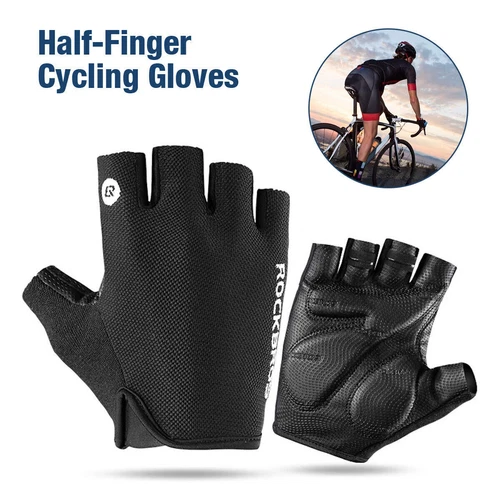 Fahrrad Halbfinger Handschuhe Stoßfest GEL Pad MTB Rennrad Bike Kurzhandschuhe - Bild 13 von 13