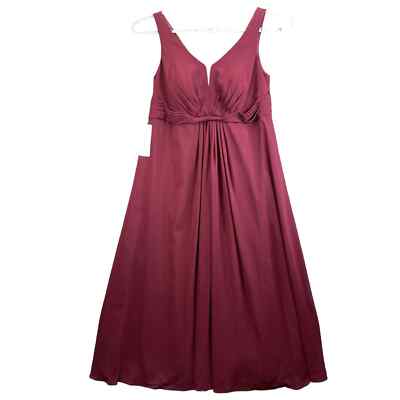 Azazie Gina Dress Custom Size Cabernet