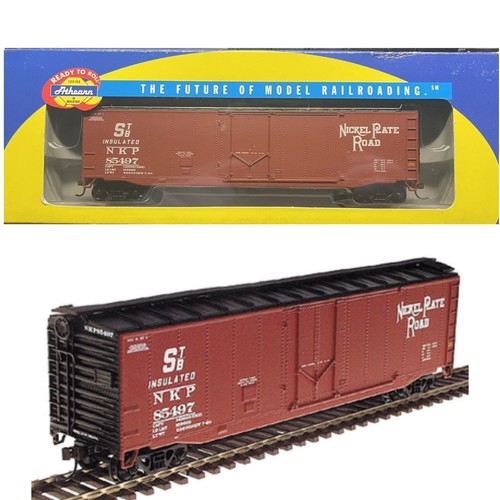 Coche caja puerta enchufable Athearn RTR 7028 HO escala 50’ ~ placa de níquel carretera (NKP) 85497 | Zustand: Used