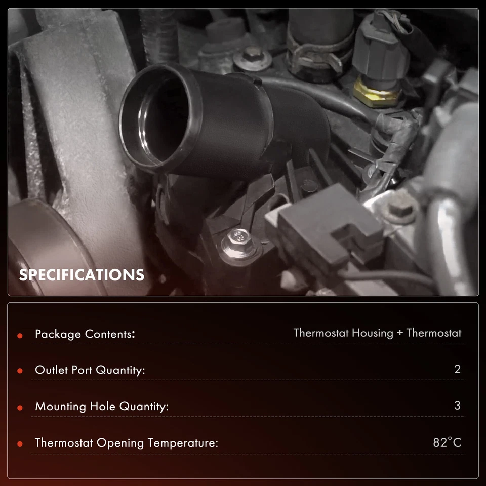 Conjunto de carcasa de termostato de refrigerante de motor para Honda Accord Pilot Ridgeline 3,5 L Foto 2 de 4