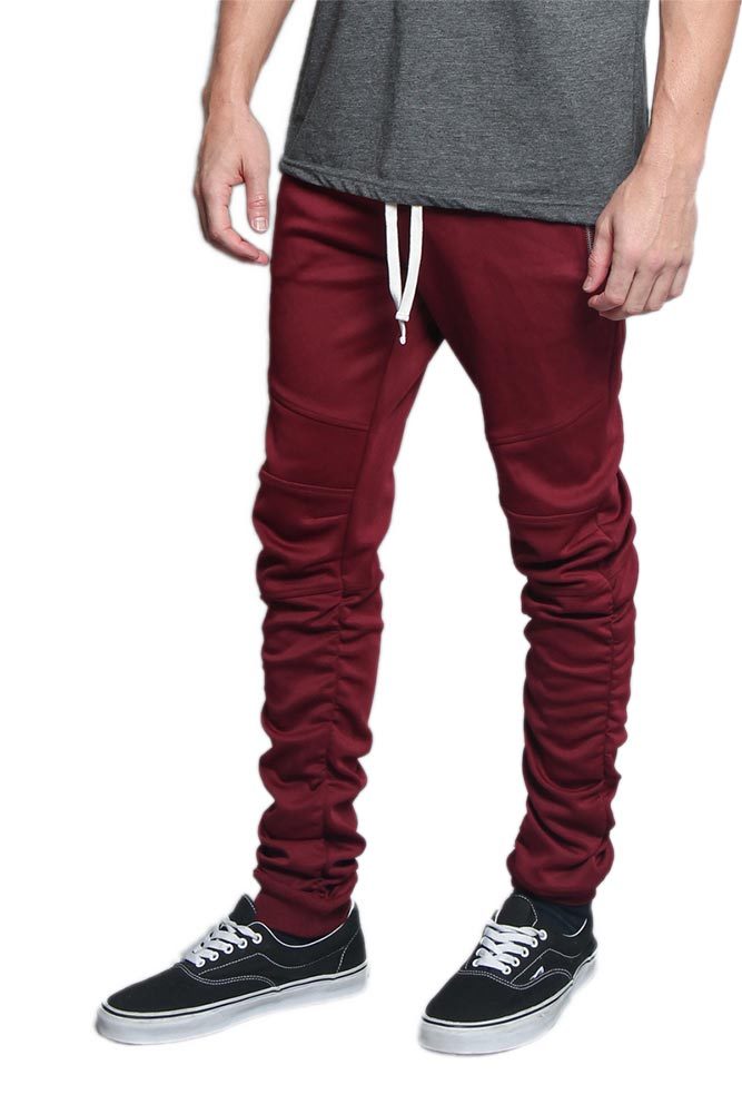 Men's Scrunched Bungee Drawstring Jogger Sports Workout