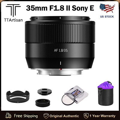 TTARTISAN 35mm F1.8 Mark II AF APS-C Stepper Motor Lens for Sony E-mount Cameras