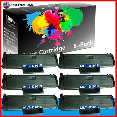 6PK Samsung MLT-D101S MLTD101S Toner Cartridge for SF-760P ML-2165W SCX-3400
