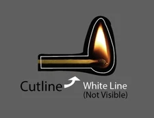 Match Sticker Fire Flame Waterproof