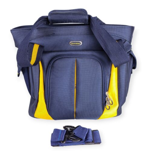 Polo Sport Ralph Lauren Tote Style Cabin Bag - Blue/Yellow - Vintage Y2K - Foto 2 di 7