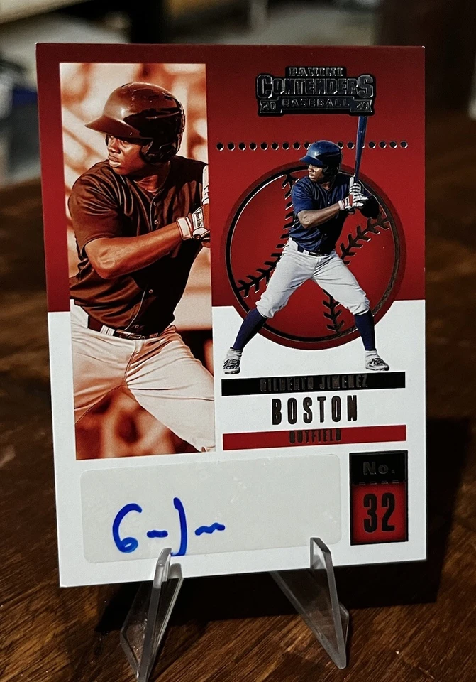 Gilberto Jimenez 2020 Contenders PROSPECT AUTO Red Sox Autograph Rookie - Image 3 of 3
