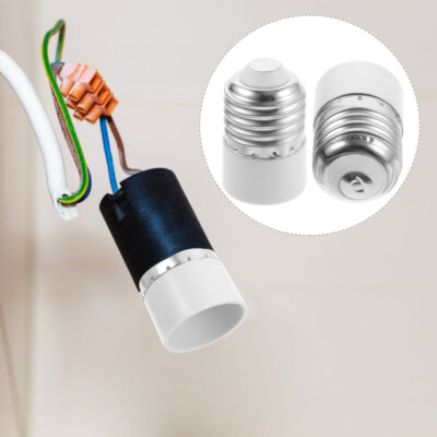 2Pcs Lampenadapter LED-Glühbirne E14 Leuchtmittel Verlängerungssteckdose Adapter