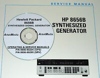 Hp Hewlett Packard 8656b Service & Operation Manuals W/schematics - 2-volumes Hp Hewlett Packard 8656b Service & Operation Manuals W/schematics - 2-volumes