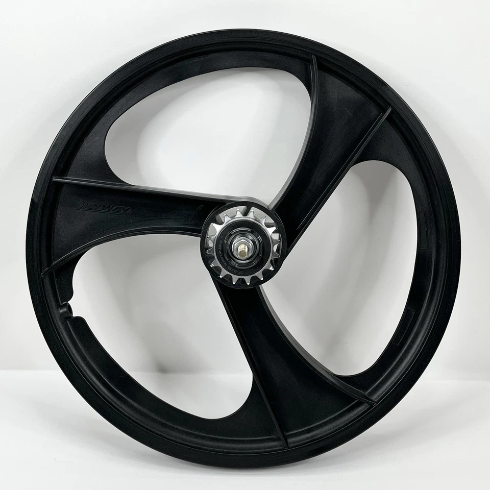 Ruedas Skyway Mag de 3 radios negras 1ª generación 20" BMX Old School con SF-MX30 DE COLECCIÓN Foto 3 de 4