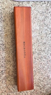 Vintage Wood Micronta Scale Drafting Ruler Box Set Japan Mechanical Drawing