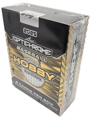 2025 Leaf OptiChrome Baseball Factory Sealed Hobby Box 8 Cards 6 Autographs