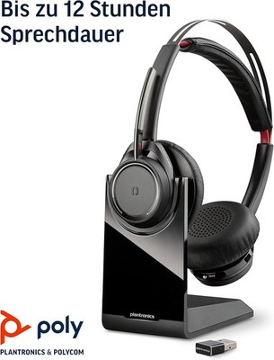 Plantronics Poly Voyager Focus UC B825-M Stereo USB-A Headset MIT Ladestation 20