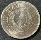 Vintage 1986 1 Oz .999 Silver TONED The State of Texas -Texas Silver Round!!