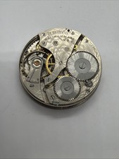 Waltham Nickel Grade 7 Jewel 16 Size Pocket Watch Open Face Movement Runs 842