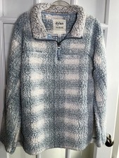 Dylan Big Plaid Frosty Tipped Quarter Zip Sta...