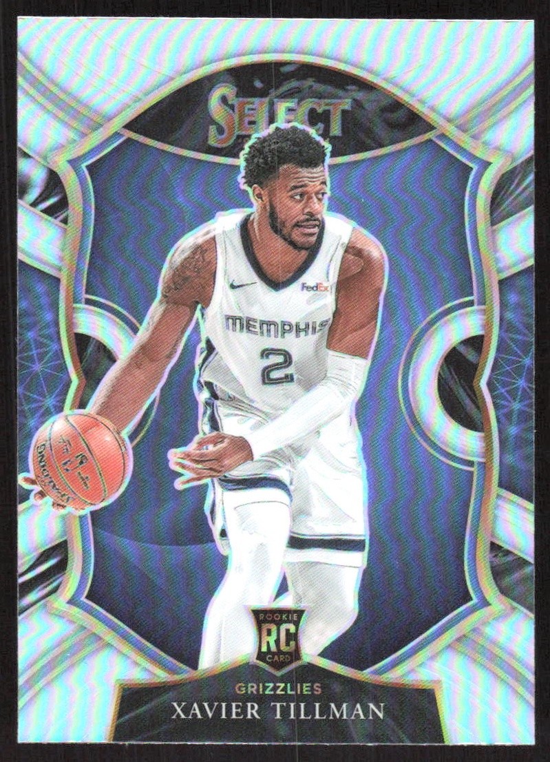 4566J 2020-21 Panini Select #95 Xavier Tillman Silver Prizms