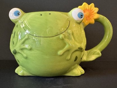 Pier 1 Imports Freddy the Frog Mug (Hand Painted, could also be a planter)