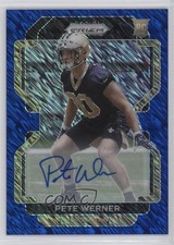2021 Panini Prizm Rookie Blue Shimmer Prizm Auto 6/25 Pete Werner #391 Auto 0v0