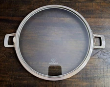 Calphalon Premier Space Saver Flat Glass Lid with D-Handles 11 Inch