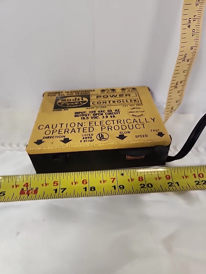 Model Power 100 Hobby HO Railroad Train Controller Transformer Power Supply - Image 2 of 4