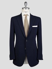 NEW KITON BLUE WOOL BLAZER US 40 - EU 50 KBZ1