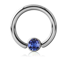 TITAN Lippenbändchen Intim BLAU Ohr Piercing Tragus Nase Lippe Septum Ohr