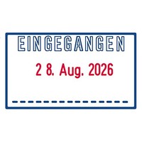 Trodat Printy 4750/L1 Datumstempel Eingegangen SelbstfäRber Blau-Rot 41X24Mm