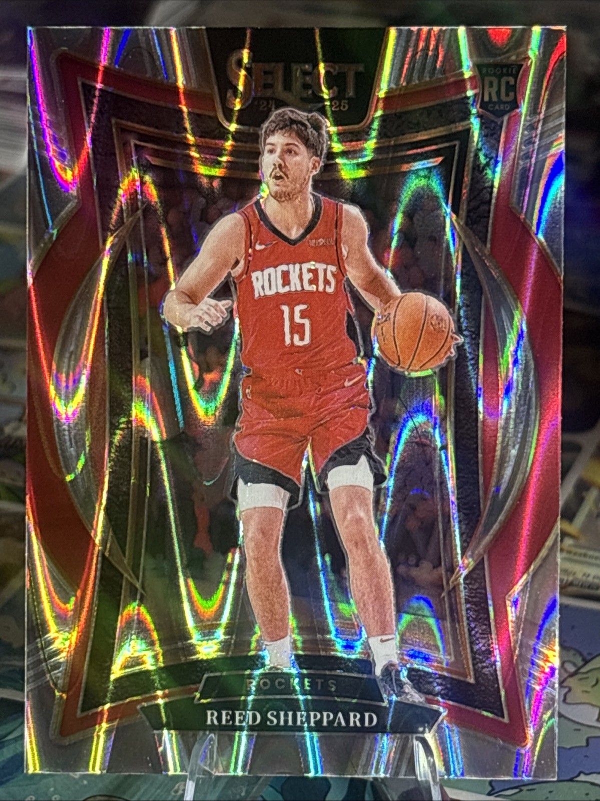 2024-25 Panini Select Reed Sheppard Concourse #68 Silver Tectonic Prizm (RC)