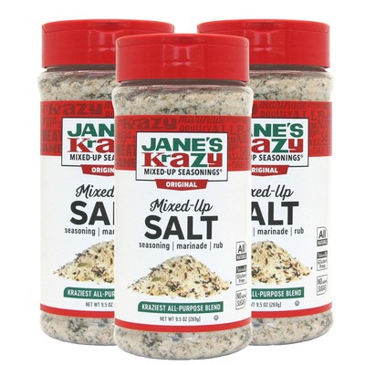 Jane's Krazy Mixed-up Original Salt Blend 9.5 Oz (Pack Ounce of 3) 