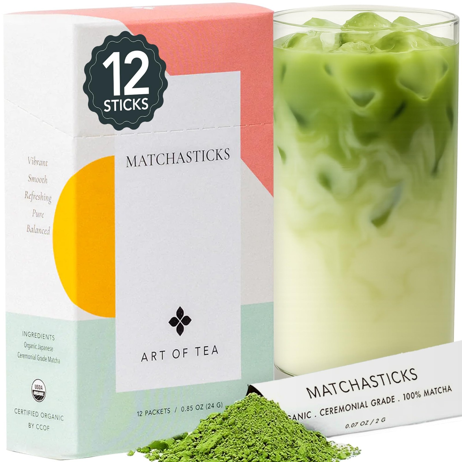 | Matcha Powder Tea | Matchasticks 12 Count