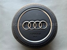 AUDI TT TTS TTRS MK3 8S R8 Coupe Spyder Steering Wheel Horn Button Black Leather