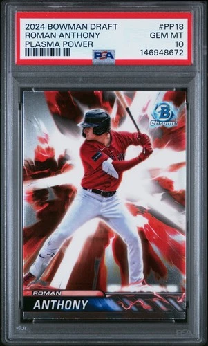 2024 Bowman Draft Plasma Power #PP18 Roman Anthony PSA 10