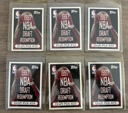 1997-98 Topps #NNO NBA Draft Redemption 6 Card Lot NBA Draft Redemptions