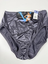 Vintage satin second Skin Vassarette panties undershapers Control 2 XL gray