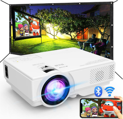 Proyector para exteriores con WiFi y Bluetooth, Full HD para cine en casa NEW