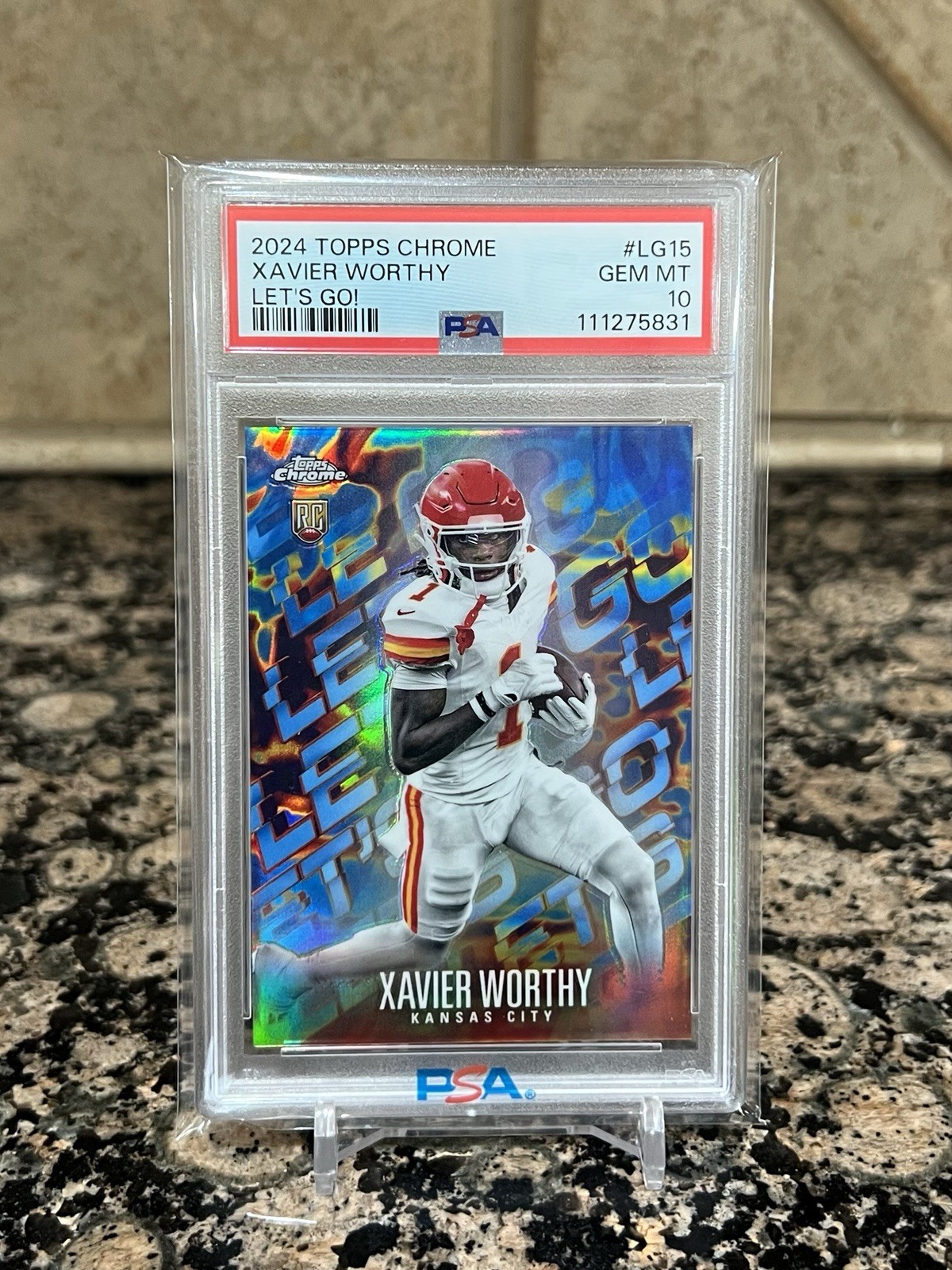 2024 Topps Chrome XAVIER WORTHY LET’S GO! RC CASE HIT! SP! PSA 10 GEM MINT! Pop1