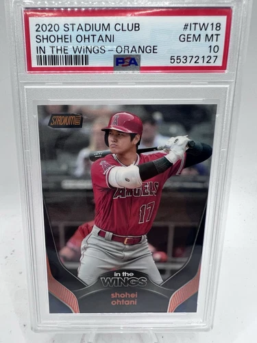 2020 Stadium Club SHOHEI OHTANI In the Wings- Orange 15/50 PSA 10 POP 1!!