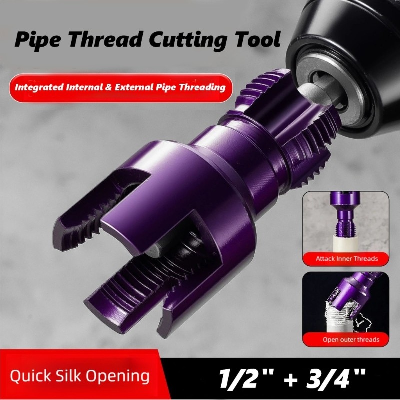 Precise Tap Die Smooth Thread Cutting Tool 1/2 3/4 For Water Pipe Systems