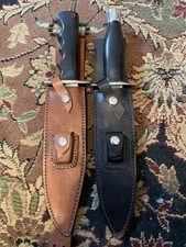 Two Fixed Blade Knives. Tool Steel.