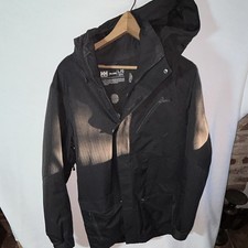 Helly Hansen Men's Black crew Jacket L Hooded Waterproof Breathable sailing