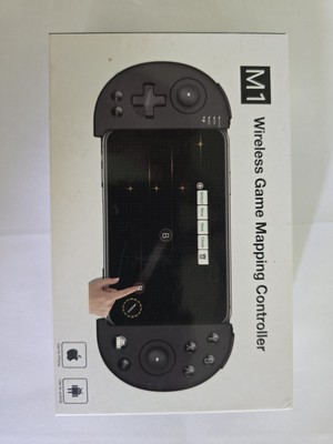 M1 Wireless Game Mapping Retractable Controller Gamepad Black Apple Android NOB