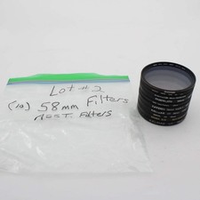  USED  Lot 2 10 58mm Lens Filters