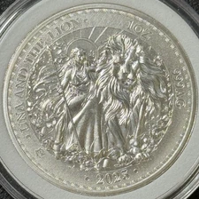 2023 1 Oz .999 Silver £1 St Helena Una and The Lion Coin (BU) Only 10,000 Minted