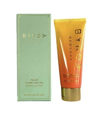 Byroe Peach Kombucha Tea Purifying Clay Mask Full Size 2.82oz NIB