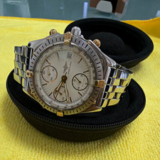 Breitling Chronomat Chronograph Date White Di...
