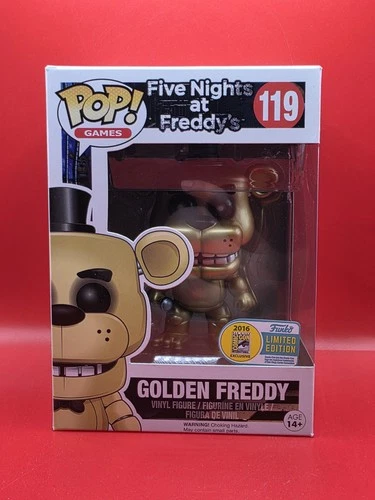 Funko Pop! Vinyl Five Nights at Freddy's Golden Freddy #119 SDCC Exclusive 2016