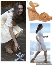 Stuart Weitzman Camel Minx Wedge EU 36 UK 4  US 6 ASO Kate Middleton RRP £235