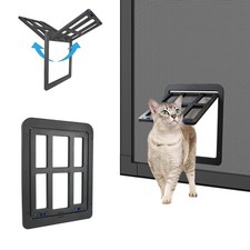 Dog Door for Screen Door - 8.3" x 10.3" Small Pet Door for Cats  Small Dogs,...